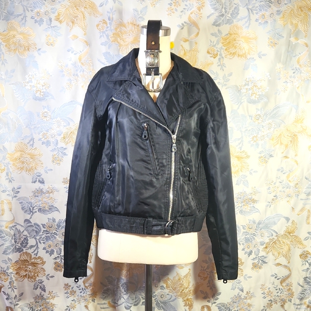 EUC Harley Davidson Nylon Jacket Sz M And Harley Davidson Belt Sz M Lot